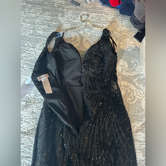 Black short prom, homecoming, birthday dress - Picture 4 of 11